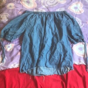 Off the shoulder shirt